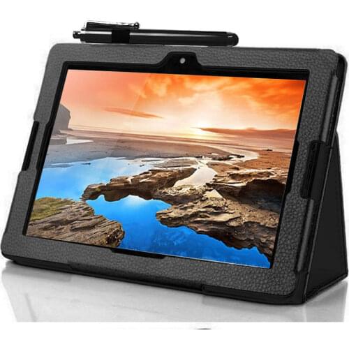 Case for Lenovo A7600HV tablet cover and pu leather Lightweight book Cover for Lenovo A10-70 A7600 stand pocket pouch stylus pen