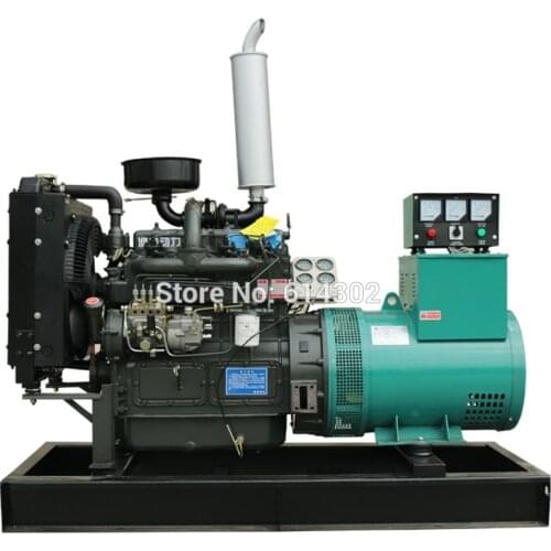 Generator power 40kw/50kva diesel generator/diesel genset with brush alternator and base fuel tank for home hotel hospital