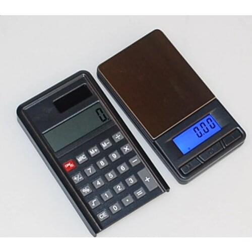 200g 0.01g Portable Electronic Pocket Calculator Scale 0.01G Precision Digital Jewelry Gram Scales Blue Backlight Weight Balance