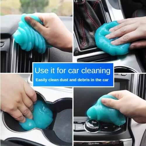 Car Cleaning Gel Mud for Car Detailing 160g Magic Dust Clean Supplies Universal Reusable Interior Slime for Tablet Keyboard