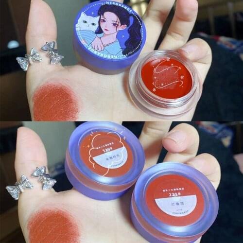 HERORANGE Matte Velvet Cat Girl Lip Glaze Hydrating Lasting Moisturizing Easy To Fade Lip Gloss Lipstick Cosmetics