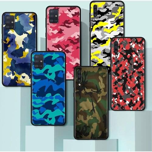Camouflage Camo military Cover for Samsung Galaxy A50 A10 A70 A20e A30 A40 A20s A10s A10e A80 A90 A51 5G Cell Phone Case Coque