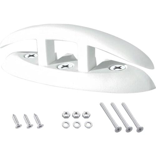 Easy Install Boat Cleat Folding Nylon Water Sports Strong Mooring Flip Up Marine Kayak Dock With Screws Yacht Replacement Part