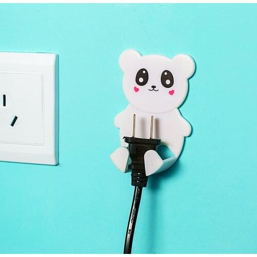 Hook Up Cartoons Paste Type Multifunction Sort Out Storage Power Supply Socket Home Wall-Mounted Hook Up Paste Household Product