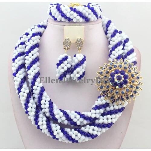 Fashionable African Beads Jewelry Sets Crystal Jewelry Set Nigerian Wedding Necklace Womens Jewellery Set Jewelry Sets W12464