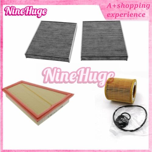 3PCS/ SET filter set air filter cabin air filter oil filter for BMW F10 520i 11427640862 13717582908 64119272642