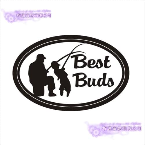 Fishing Sticker Car Fish Kid and Father Decal Angling Hooks Tackle Shop Posters Vinyl Wall Decals Hunter Decor Mural Sticker