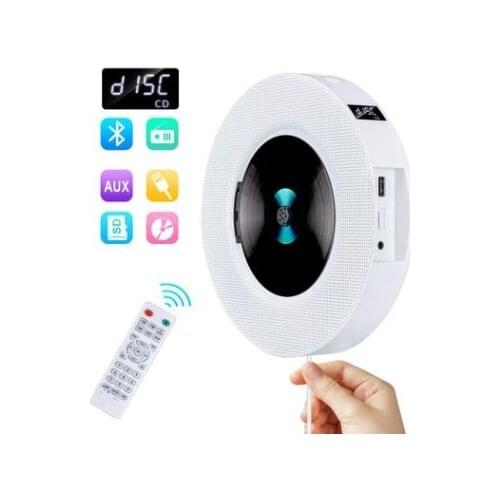Bluetooth Wall-Mounted CD Player Bluetooth audio Music Player Alarm Support USB Memory Card Play CD prenatal education machine
