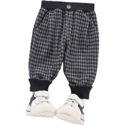 New Autumn Baby Girl Clothes Children Fashion Plaid Pants One Piece Spring Toddler Casual Costume Infant Kids Casual Trousers
