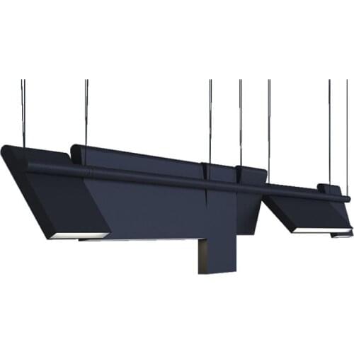 Postmodern simple rectangular chandelier creative personality restaurant bedroom beauty health hall bar front desk lamp