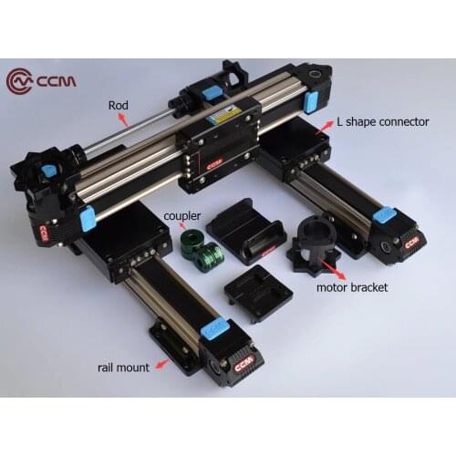 Nema23 stepper motorized drive gantry type linear guide