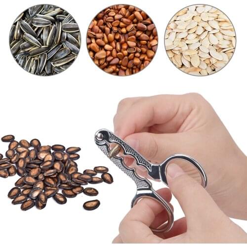 Multi-Function Nut Cracker Kitchen Tools Walnut Pine Sheller Opener Stainless Steel Nutcracker Melon Seed Plier Scissor