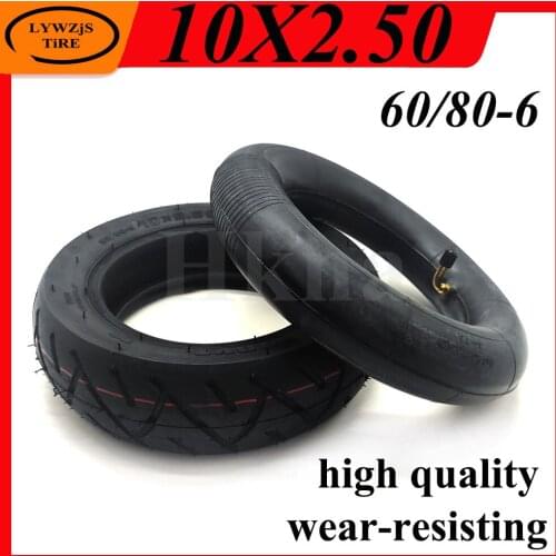 10x2.50 Tire for Electric Scooter High Quality Thickened 10 Inch TOUVT 60/80-6 Inner Tube Outer Tyre