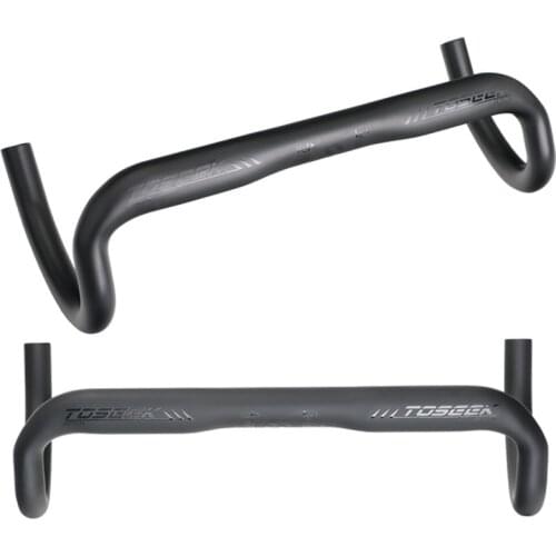 Road bike Full Carbon Fiber Curved Handlebar Cycling Parts Road Handlebars With Stem 31.8MM 380/400/420/440MM Bicycle Part