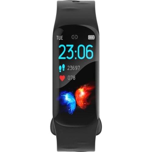 KLW H01 Smart bracelets 1.14 Inch large screen OLED heart rate blood pressure monitoring Sport IP67 Waterproof