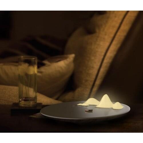 Modern Multifunctional Night Light USB Mobile Phone Wireless Charging PVC Lampshade Night Lamp Living Room Bedroom Bedside Lamp