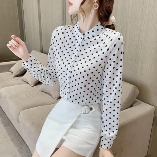 Yeqedu Polka Dot Blouses