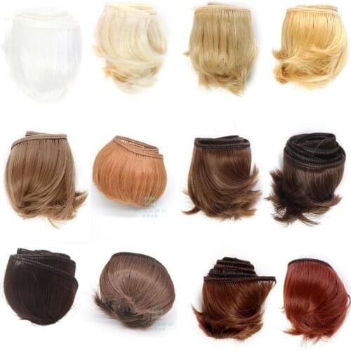 1pcs 5cm*100cm Bangs Short curls wigs/hair for doll 1/3 1/4 1/6 bjd doll DIY wigs
