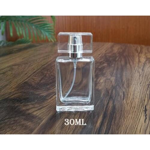200pcs/lot Empty 30ml Perfume Bottle Spay With Sarin Cap Glass Spray 30cc parfum Bottle Refillable Frangrace Container SN467