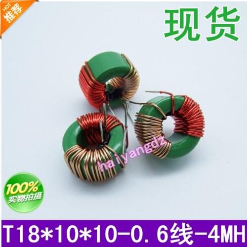 3pcs/18*10*10 0.6 Line 4MH 4A Horizontal Common mode inductors Magnetic ring Common mode inductors Mn Zn ferrite