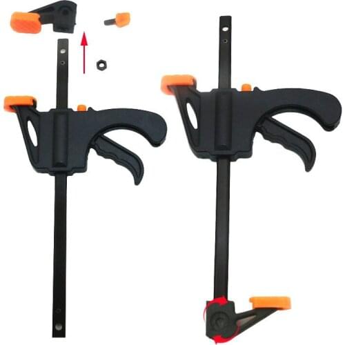 4 inch F Type Woodworking Clip Quick Ratchet Release Squeeze Wood Working Work Bar Grip Heavy Duty Carpenter Tool