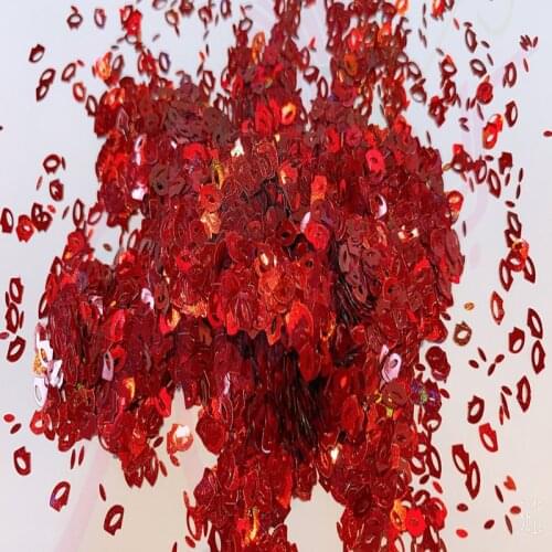 50g Nail Glitter Sweet Love Sequins Cosmetic Valentines Day Chunky Body Colorful Love Heart Craft Glitter Flakes Loose Glitter