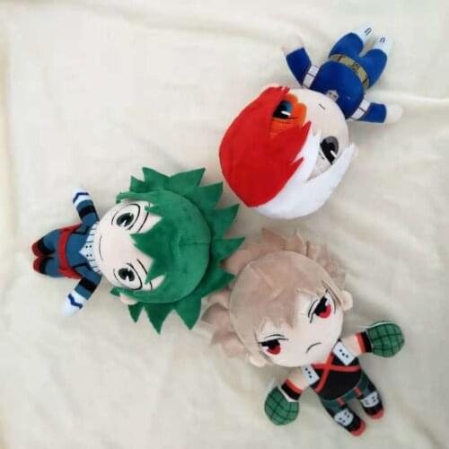 Anime Boku no My Hero Academia Midoriya Izuku Bakugou Katsuki Todoroki Cosplay Cute DIY Change Dolls Plush Toy 20cm Pillow Gift