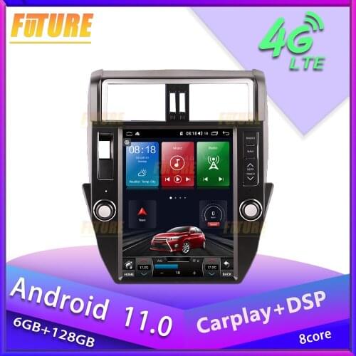 Android 11.0 Car Radio Stereo For Toyota Land Cruiser Prado 150 2012-2017 Car Multimedia Player GPS Navigation 2 Din Head Unit