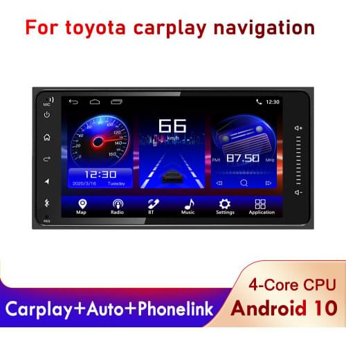 2din Universal android 10 Car Radio Player Stereo Car Multimedia Player for toyota COROLLA VIOS CROWN CAMRY HIACE PREVIA RAV4