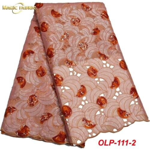 Free shipping (5yards/pc) high quality African organza lace fabric with velvet flowers and sequins for party dress BK007