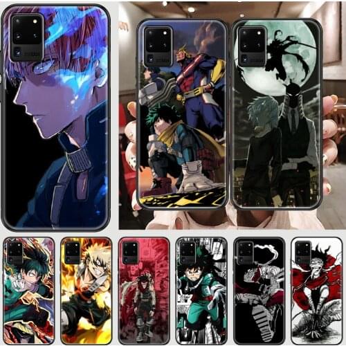 Anime My Hero Academia Stain Phone case For Samsung Galaxy Note 4 8 9 10 20 S8 S9 S10 S10E S20 Plus UITRA Ultra black tpu funda