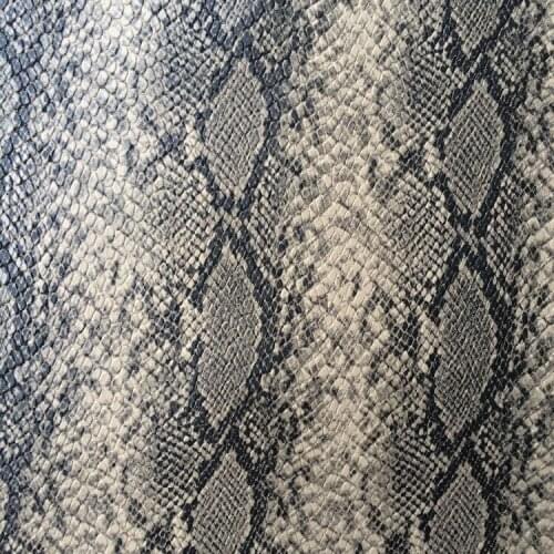 Printed imitation snake leather synthetic PU leather material