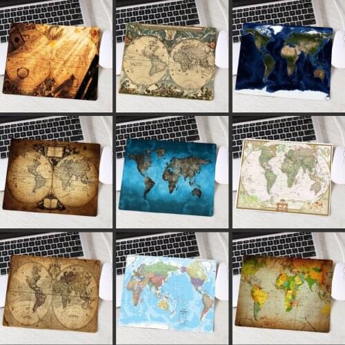 XGZ World Map Mouse Pad Gaming pad Gamer Computer Mat Office Desk Keyboard Mause for Game 22X18/25X20CM
