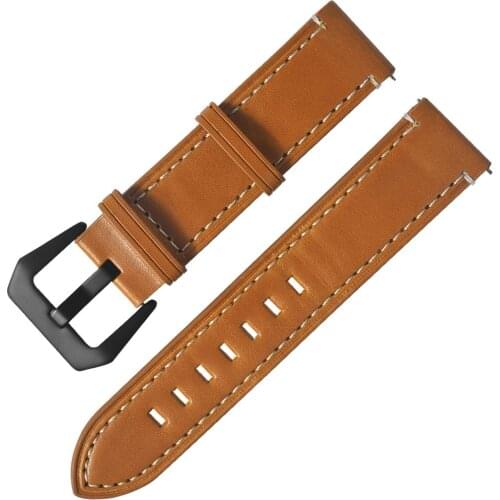 Watch Leather Strap Watch Stainless Steel Plating Buckle Retro Texture Handmade Leather Strap Watch Accessories