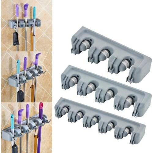 Mop Hook Bathroom Broom Holder ABS Plastic Magic Tool Mop Holder Kitchen Mop Rack Multifunctional Mop Holder With Hook