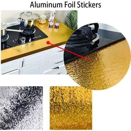 Kitchen Waterproof Wall Decal Sticker Self Adhesive Oil-proof Foil Stove DIY Kitchen Wallpapers Wall Stickers