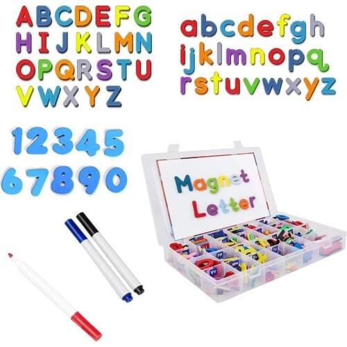 Magnetic Letters 10/26 Pcs Uppercase Lowercase Foam Educational Refrigerator For Fridge Set Toys ABC Magnets Learning Alpha O2A4
