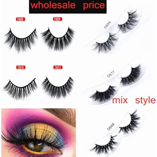 New Multipack Faux 3D Mink Hair False Eyelashes Handmade Fluffy Long Lashes Nature Long Eye Makeup Tools Eye Lashes6D style mix