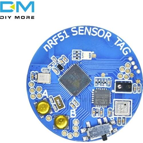 NRF51802 Bluetooth 4.0 Temperature Atmospheric Acceleration Sensor Module ARM CORTEX-M0 MPU6050 BMP280 CR2032 AP3216 Board