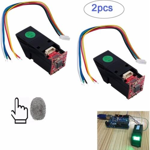2pcs Green Light Optical Fingerprint Reader Sensor Module for Arduino Mega2560 UNO R3 RCmall FZ1035G