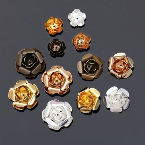SIXTY TOWFISH DIY Jewelry Accessories Size 11mm/15mm/18mm Copper Materials Flower Slice Charms