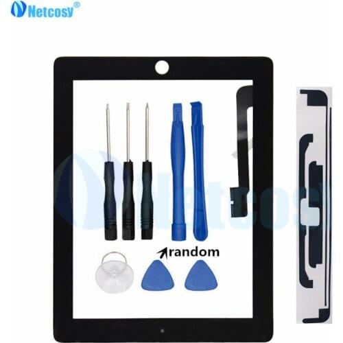 Netcosy Tablet Touch panel For iPad 4 A1458 A1459 A1460 Touch screen digitizer without home button For ipad 4 & Tapes & Tools