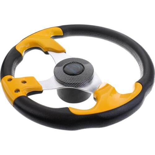 Replacement 315mm Aluminum Alloy Marine Boat Steering Wheel & Soft Foam Grip