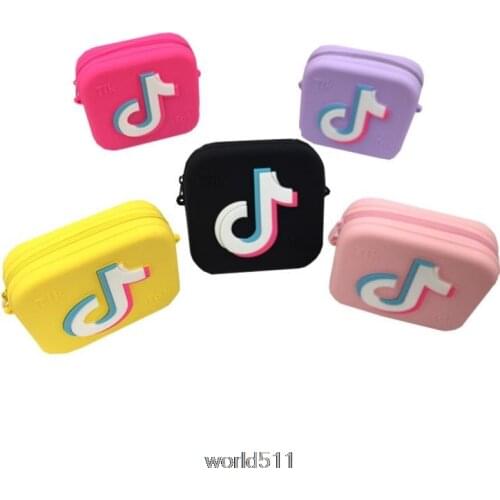 Tik Tok Printing Handbag Fashion Brand Messenger Bags for Women silica gel Crossbody Bag Lady Small Purse Handbag Totes