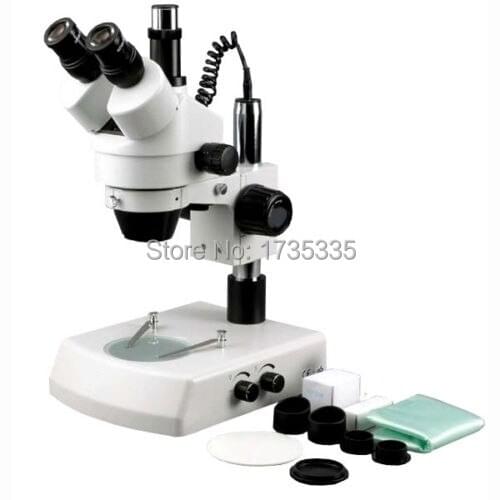 Trinocular Zoom Stereo Microscope with 7X to 45X magnification SZM-45T
