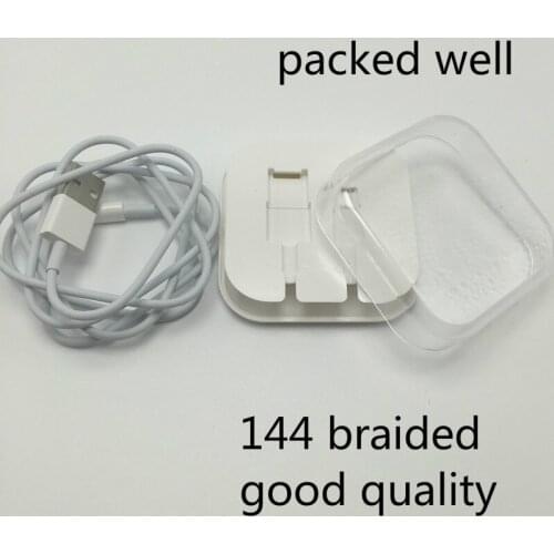 USB Cable Fast Data Sync Cable For iPhone xr 9 X 8 7 6 6S Plus 5 5S For iPad Air Cord with crystal Plastic Box wholesale 300pcs