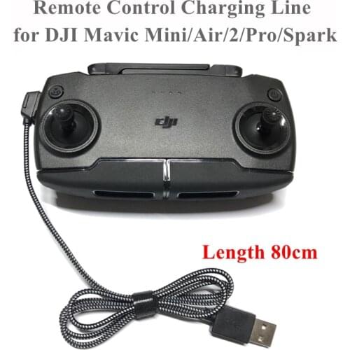 Fast Charging Charger USB Cable Nylon Line Connect port 80cm Adapter Lead Wire For DJI Mavic Mini/Pro/Air 2 Spark Remote Control