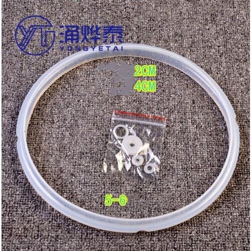 YYT 2PCS Universal electric pressure cooker silicone rubber sealing ring High quality rubber ring 22Cm 5, 6 liters applicable