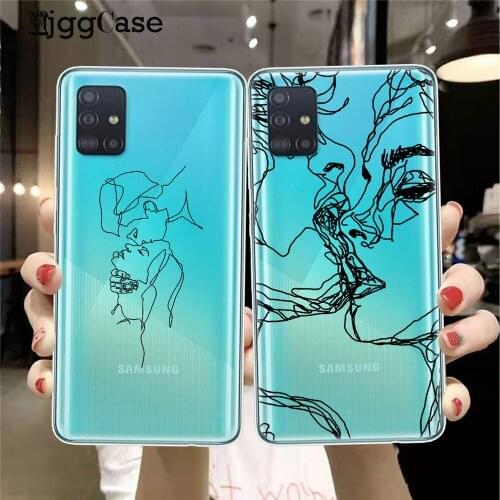 Funny Face Abstract Cartoon Phone Case Cover For Samsungs Galaxys A10 A30 A40 A50 A70 A51 A71 A6 A8 Plus 2018 Soft Fashion Cover