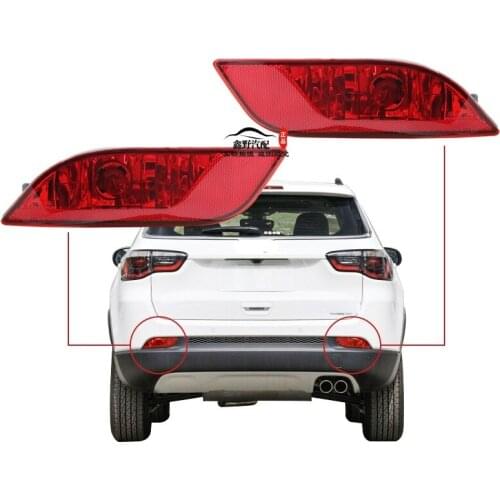 For Jeep Compass Rear Bumper Lights Rear Fog Lights Rear Bumper Lights Car Rear Warning Light